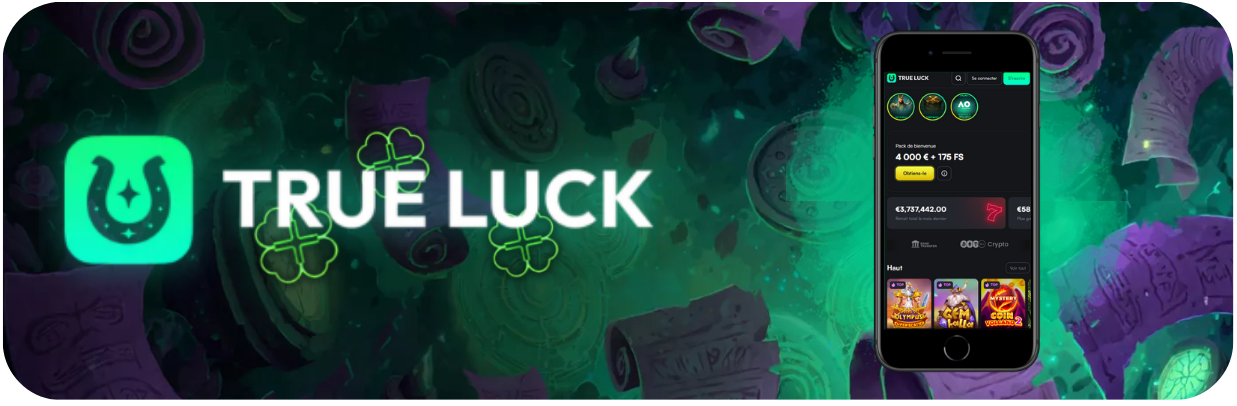 Version mobile de True Luck Casino en ligne en France